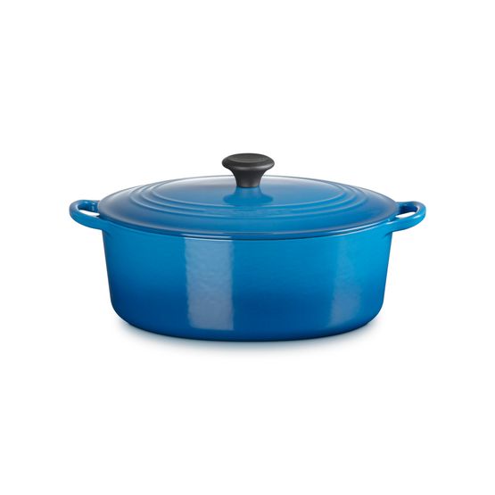 Le Creuset Cast Iron Oval Casserole 31cm Marseille Blue