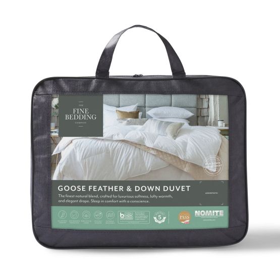 Fine Bedding Goose Feather &amp; Down 10.5tog Duvet