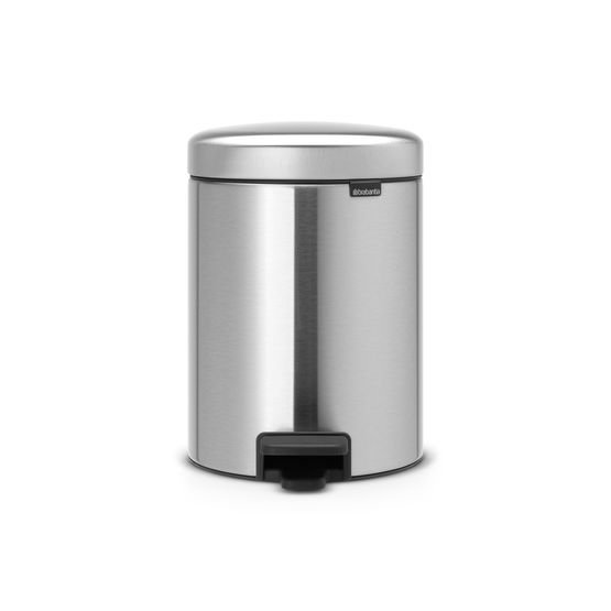 Brabantia New Icon Pedal Bin 5 litre Matt Steel