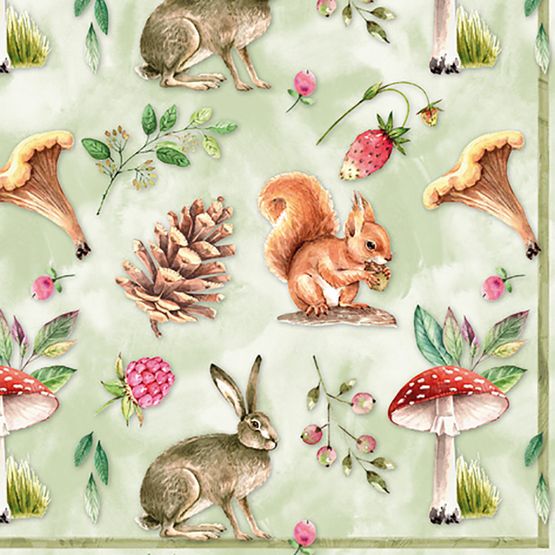 Creative Party TiFlair Woodland Animals Lunch Napkins 3 ply