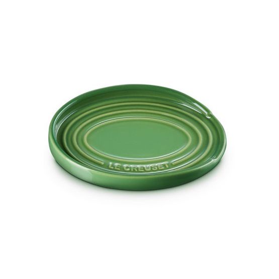 Le Creuset Stoneware Oval Spoon Rest Bamboo Green