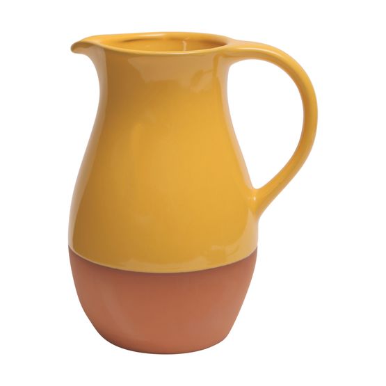 Dexam Sintra Glazed Terracotta Jug Ochre 3ltr