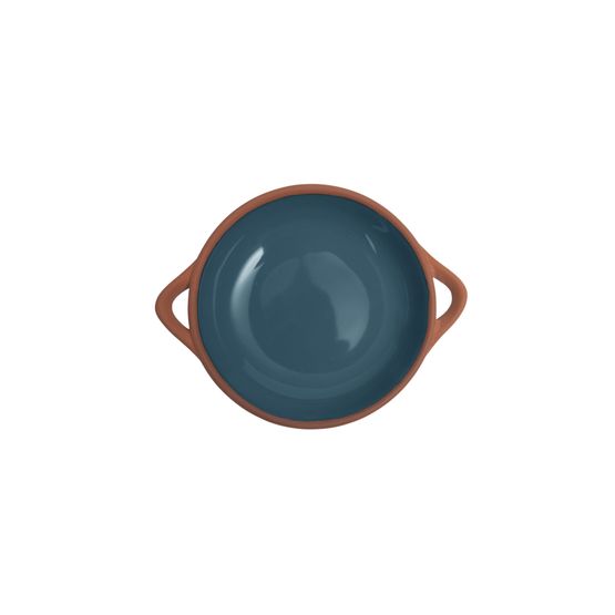 Dexam Sintra Glazed Terracotta Small Tapas Dish Ink Blue