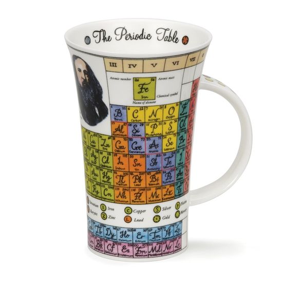 Dunoon Glencoe Periodic Table Fine Bone China Mug