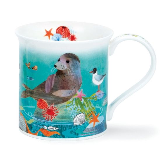 Dunoon Bute Fine Bone China Mug - Seashore Seal