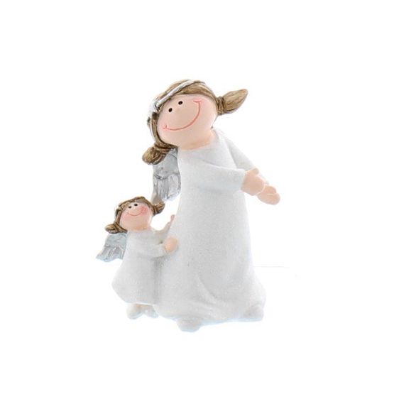 Festive Standing Angel with Silver Wings 11cm