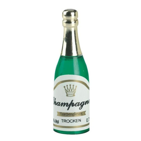 Cake Top Plastic Champagne Bottle - 55mm
