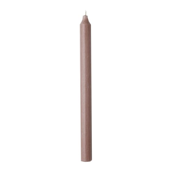 Cidex Rustic Candle Old Rose 29cm