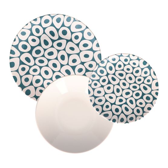 Rose &amp; Tulipani Sea Stones 18pc Table Set