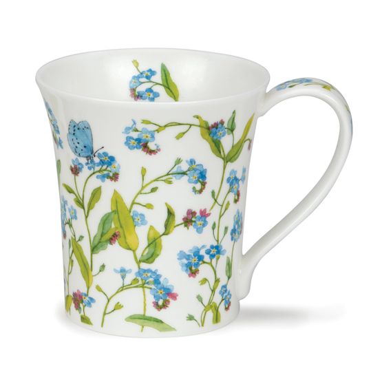 Dunoon Jura Blue Forget Me Nots Fine Bone China Mug