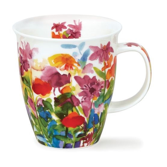 Dunoon Nevis Bright Blooms Pink Fine Bone China Mug