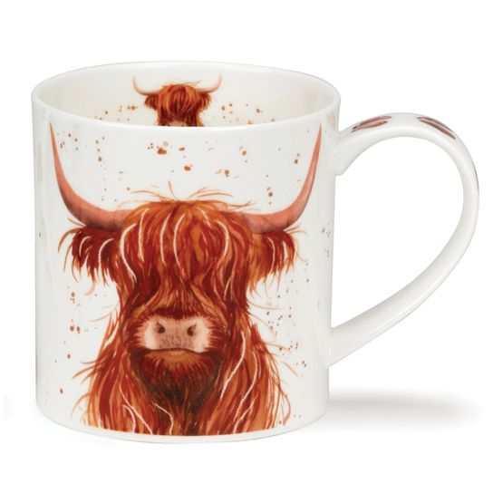Dunoon Orkney Shaggy Tails Highland Cow Fine Bone China Mug