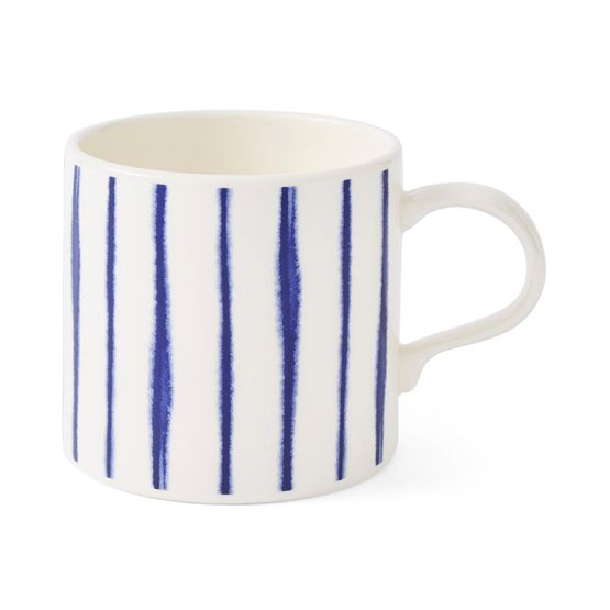 Portmeirion Mug Meirion Pin Stripes - Blue &amp; White