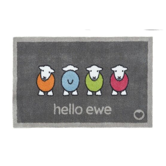 Hugrug Doormat-Hello Ewe Herdy 50x75cm