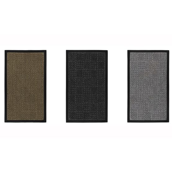 JVL Rubber Doormat Firth Tile Asstd 40x70cm 01-444