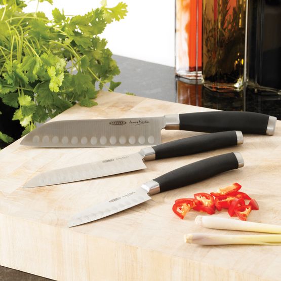 James Martin by Stellar 3 Piece Santoku Knife Set IJ330
