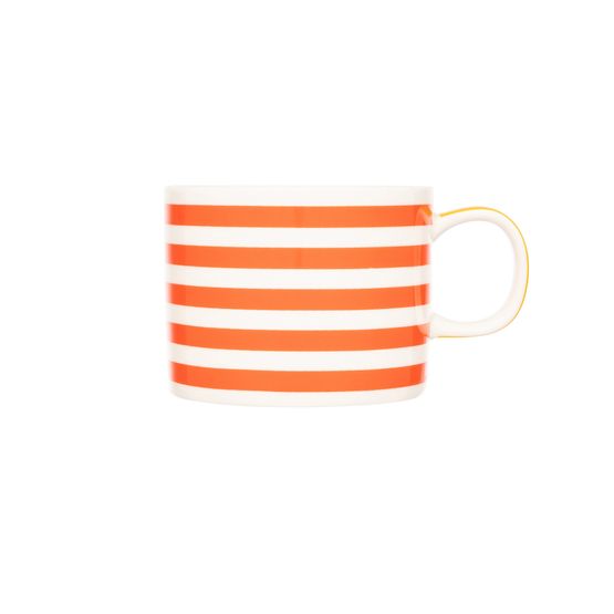 Siip Red Stripe Short China Mug 300ml