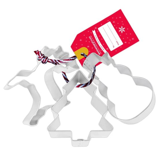 Creative Party Classic Christmas Icons Cookie Cutter Trio Set K0011