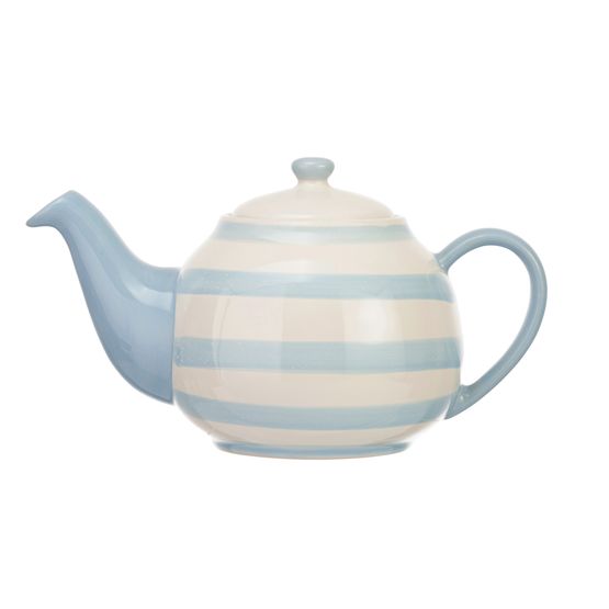 Siip Stoneware Horizontal Blue Stripe Teapot 2 Cup - 650ml