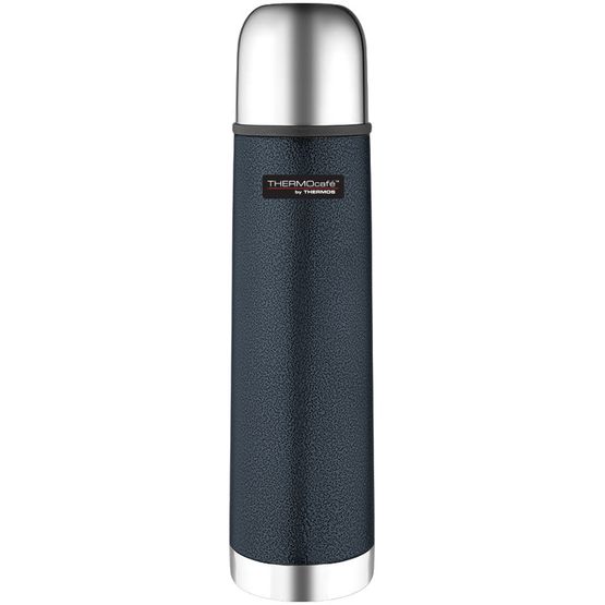 Thermos Thermocafe Hammertone Stainless Steel Flask 0.5ltr Blue