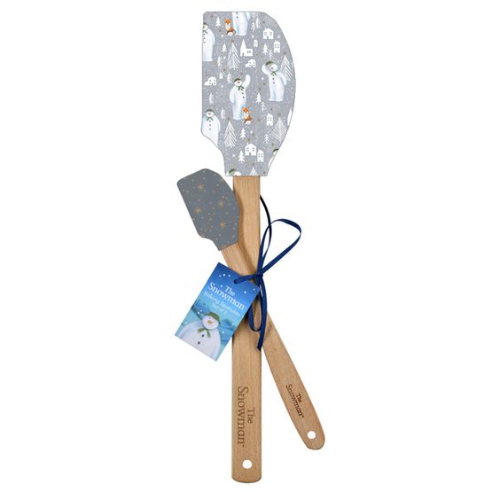 Stow Green The Snowman Alpine Adventure Grey Spatula Set of 2