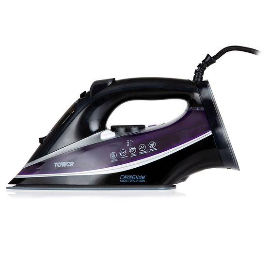 Tower CeraGlide 3100W Ultra Speed Iron Black / Rose Gold T22013PR