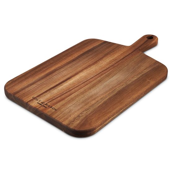 Cole &amp; Mason Barkway Acacia Wooden Chopping Board with Handle - Medium H722132