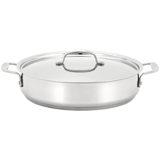 Stellar 7000 Profile 28cm Stainless Steel Non Stick Sauteuse Pan &amp; Lid