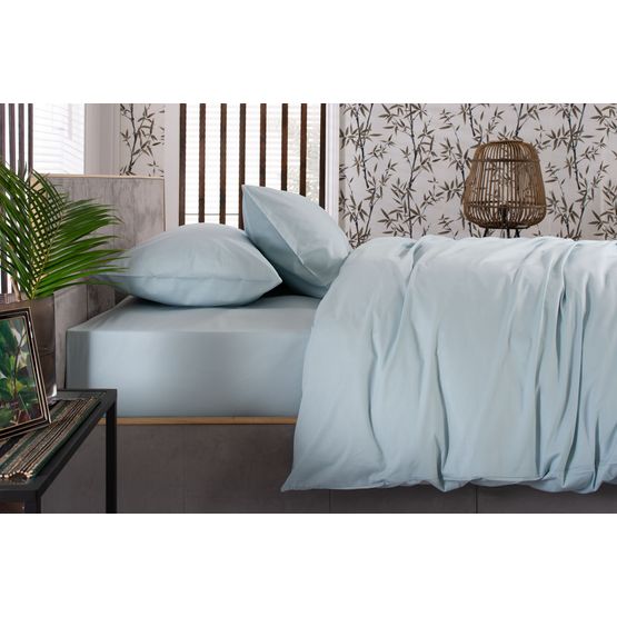 The Lyndon Company Fitted Sheets 200 Thread Count Duckegg