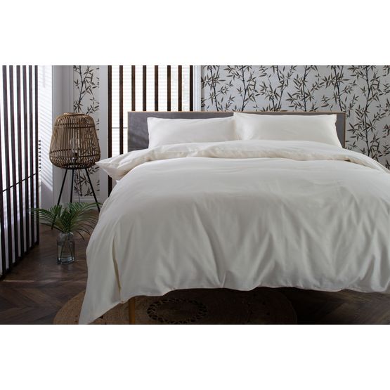 The Lyndon Company Duvet Cover Set 200 Thread Count Ecru