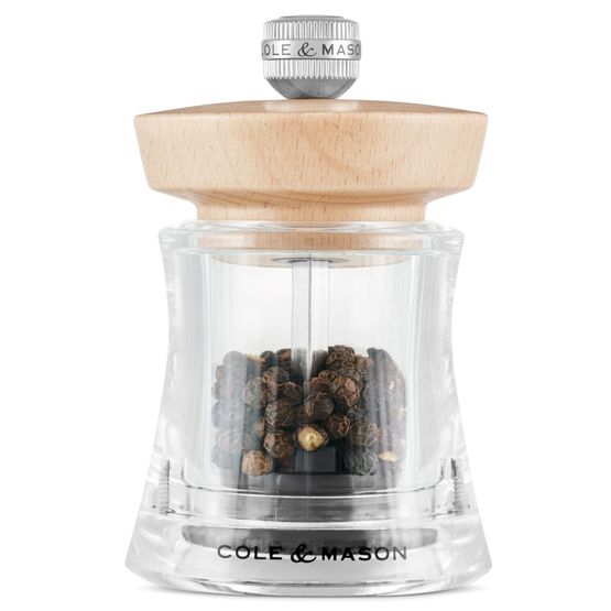 Cole &amp; Mason Holborn Natural Beech Salt or Pepper Mill 95mm
