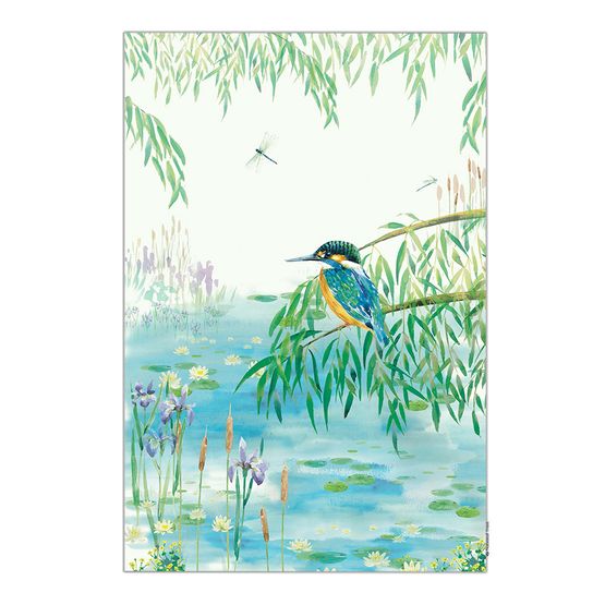 National Trust Kingfisher Organic Cotton Tea Towel