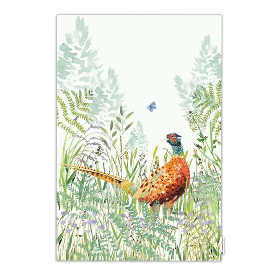 National Trust Pheasant Organic Cotton Tea Towel