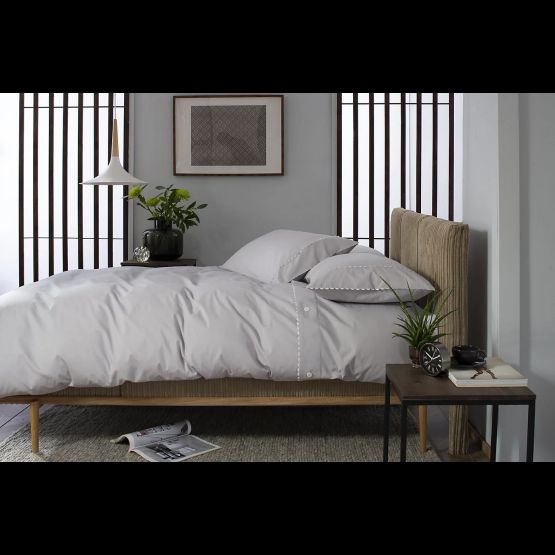 The Lyndon Company Felix Silver Duvet Cover Set