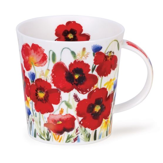 Dunoon Cairngorm Campagne Poppy Fine Bone China Mug