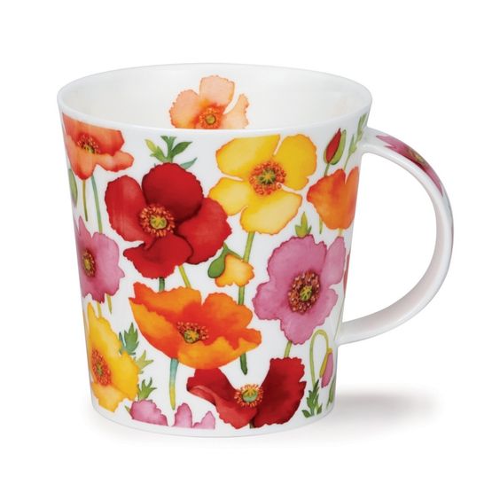 Dunoon Cairngorm Floral Fiesta Poppy Fine Bone China Mug