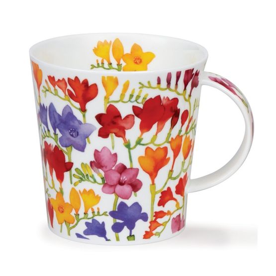 Dunoon Cairngorm Floral Fiesta Freesia Fine Bone China Mug