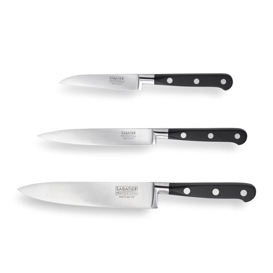 Sabatier Professional 3 Piece Paring, All Purpose &amp; 15cm Chef's Knife Set SABST2014