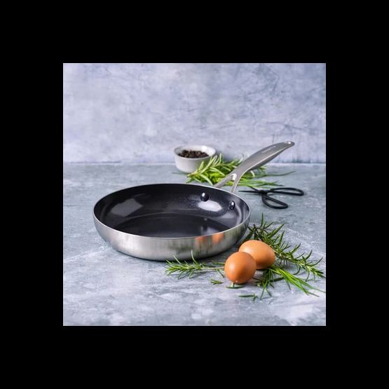 GreenPan Geneva Stainless Steel Ceramic Non-stick Frypans