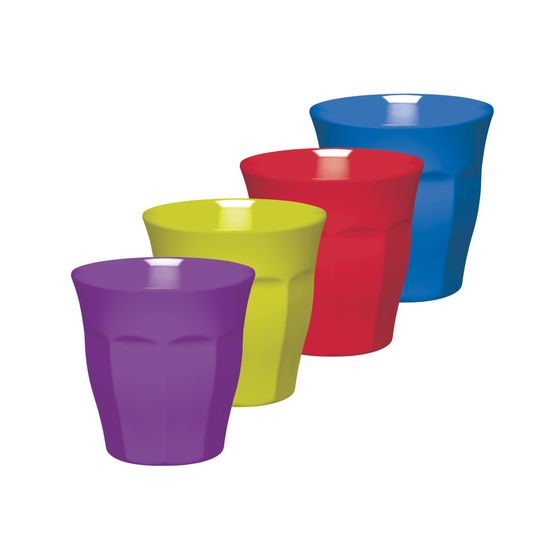 Colourworks Bright Melamine Tumblers 225ml Assorted Set of 4