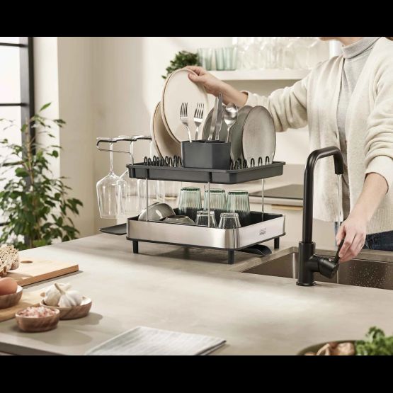 Joseph Joseph Excel™ Stainless-steel 2-Tier Dish Rack