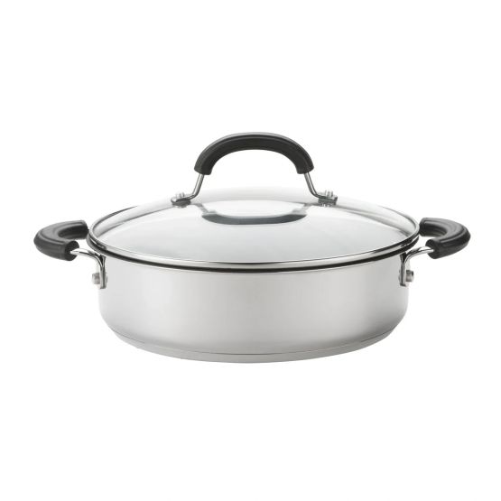 Circulon Total Stainless Steel 24cm Shallow Casserole 76604