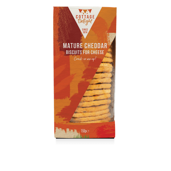 Cottage Delights Mature Cheddar Biscuits for Cheese 150g