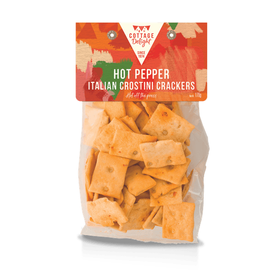 Cottage Delights Hot Pepper Italian Crostini Crackers 170g