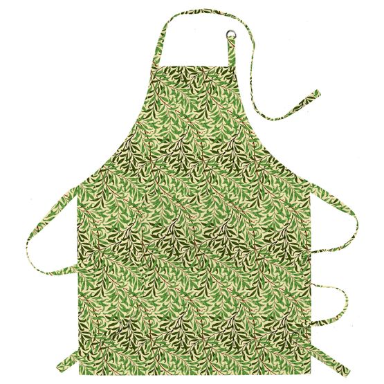 William Morris Fabric Apron Willow Boughs Green