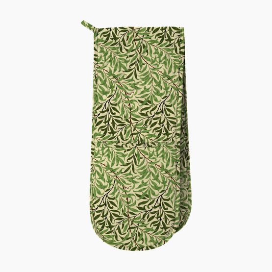 William Morris Double Oven Glove Willow Boughs Green