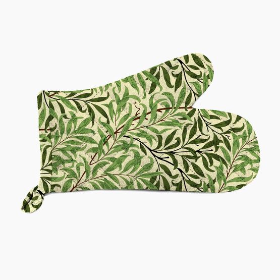 William Morris Willow Boughs Green Oven Gauntlet