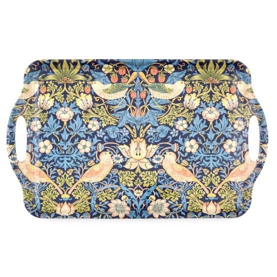 Morris &amp; Co Strawberry Thief Large Tray Blue