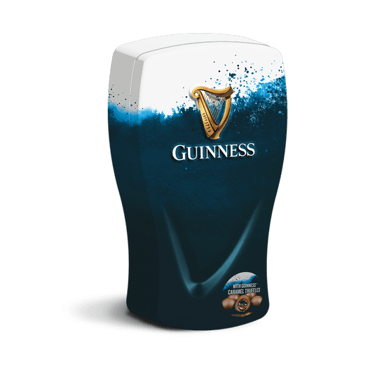 Guinness Pint glass Tin with Guiness Caramel Truffles 210g