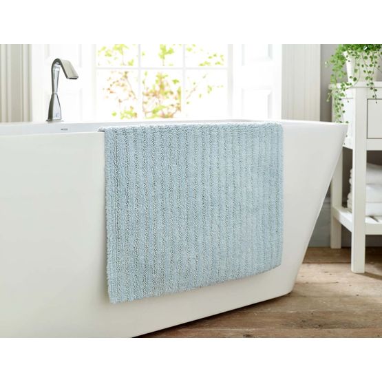 Deyongs Palazzo Luxury Zerotwist Cotton Bath Mat Blue